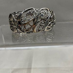 Carolyn Pollack Sterling Silver Signature Scroll Cuff Bracelet